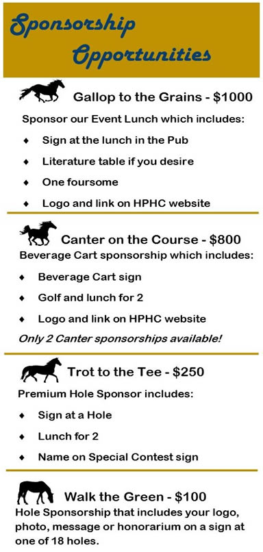 Golf Sponsorship fees